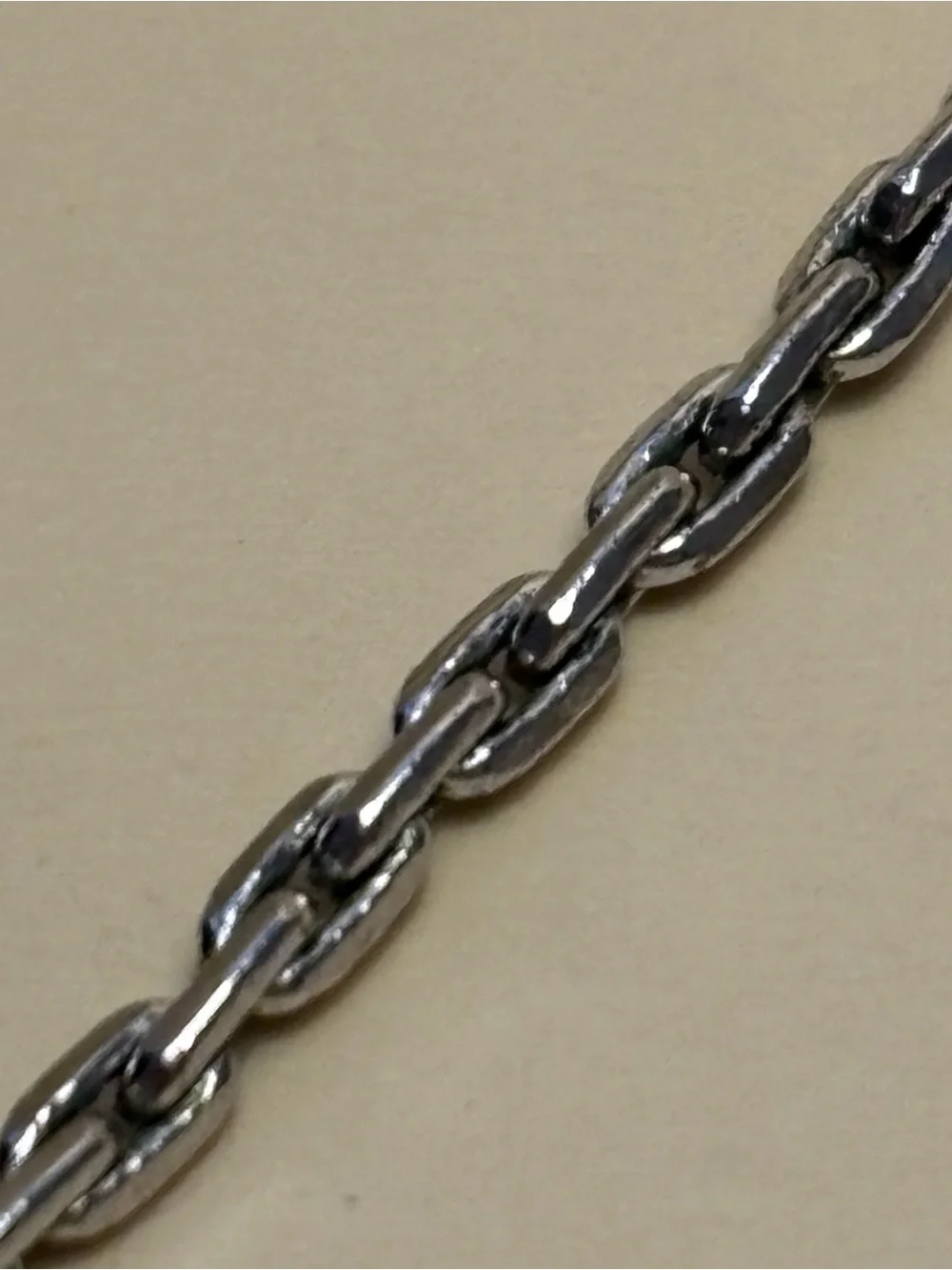 Vintage Monet Silver-Tone Chain Choker/  Necklace 15”